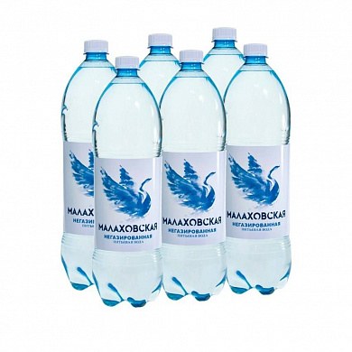 Вода «Малаховская» 6х1,5 л, без газа ПЭТ