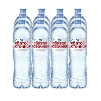 Вода «Святой Источник» 12х1 л, без газа ПЭТ
