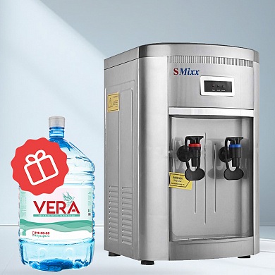 Кулер настольный для воды SMixx 178T/E серебристый с серым