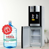 Кулер напольный для воды SMixx 16L/E черный с серебром