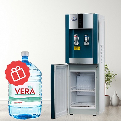 Кулер напольный для воды SMixx 16L/E голубой с серебром