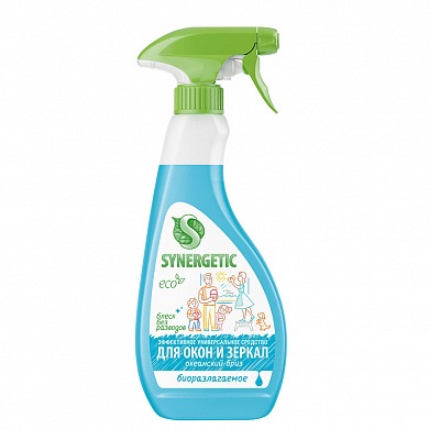 Средство для окон и зеркал Synergetic «Океанский бриз» 500 мл