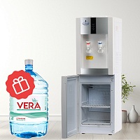 Кулер напольный для воды SMixx 16L/E белый с серебром