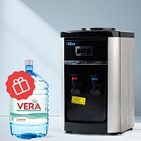 Кулер настольный для воды SMixx 178 T/E черный с серебром