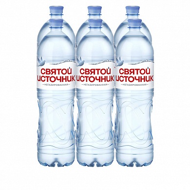 Вода «Святой Источник» 6х1,5 л, без газа ПЭТ