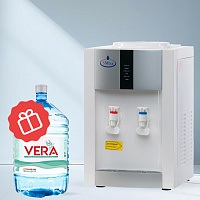 Кулер настольный для воды SMixx 16T/E белый с серебром