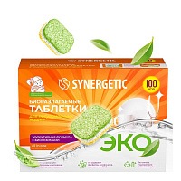 Таблетки для посудомоечных машин Synergetic 100 шт
