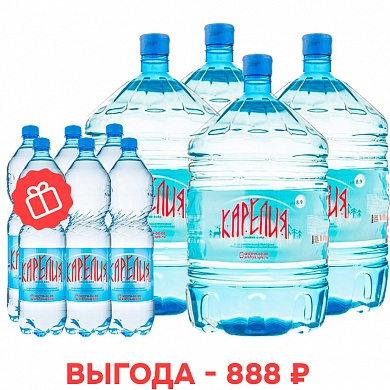 Набор щелочной воды «Карелия сияние озёр»