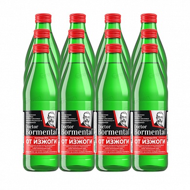 Вода лечебно-столовая Doctor Bormental 12х0,45 л газ стекло