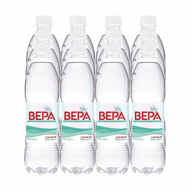 Вода «Вера» 12х0,5 л, без газа ПЭТ