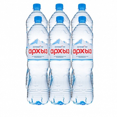 Вода минеральная «ЛЕГЕНДА ГОР АРХЫЗ» 6х1,5 л, без газа ПЭТ