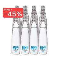 Вода «МИЯ» 24х0,33 л, без газа стекло