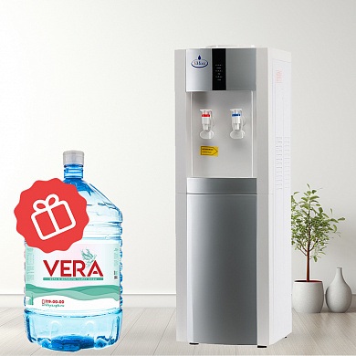Кулер напольный для воды SMixx 16L-B/E белый с серебром
