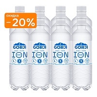 Напиток с электролитами GORJI ION ZERO 12х0,5 л, без газа ПЭТ