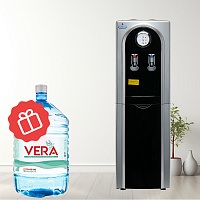Кулер напольный для воды SMixx 95 LD черный с серебром
