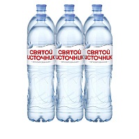 Вода «Святой Источник» 6х1,5 л, без газа ПЭТ