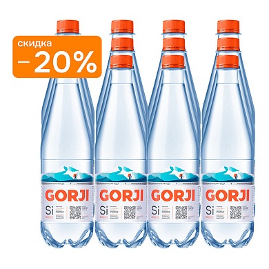 Вода минеральная GORJI 12х0,5 л, газ ПЭТ