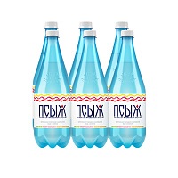 Вода минеральная лечебно-столовая «ПСЫЖ» 6х1 л, газ ПЭТ