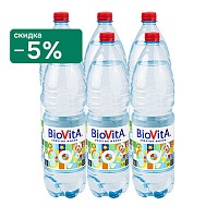 Вода структурированная BioVita 6х1,5 л, без газа ПЭТ