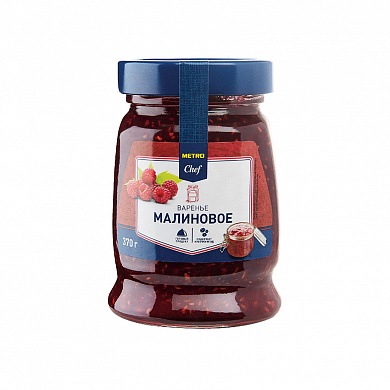 Варенье домашнее десертное малина, 370г
