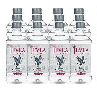Вода минеральная Jevea Crystalnaya 12х0,5 л, без газа ПЭТ
