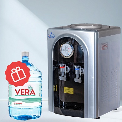 Кулер настольный для воды SMixx 95 TD черный с серебром