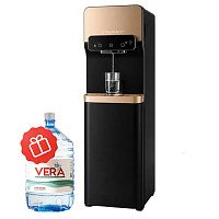 Кулер напольный для воды Greendex Black Gold Pro черный