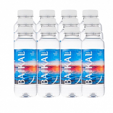 Вода BAIKAL 430 глубинная байкальская 12х0,45 л, без газа ПЭТ