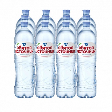 Вода «Святой Источник» 12х1 л, без газа ПЭТ