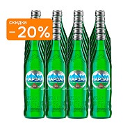 Вода лечебно-столовая «Нарзан» 20х0,45 л, газ стекло