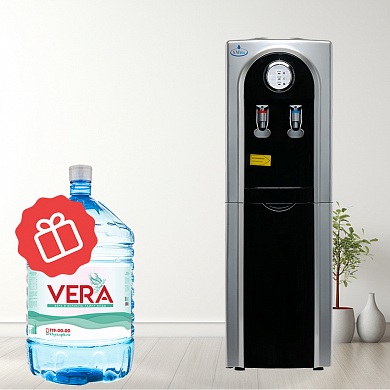 Кулер напольный для воды SMixx 95 L черный с серебром