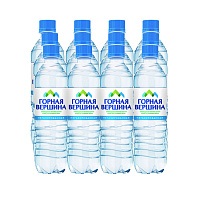 Вода минеральная «Горная вершина» 12х0,5 л без газа, ПЭТ