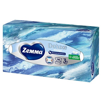 Салфетки Zewa Everyday коробка, 3 сл. 90 шт