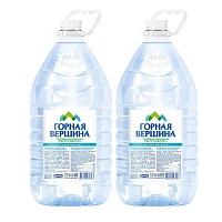 Вода минеральная «Горная Вершина» 2х5 л, одноразовая тара